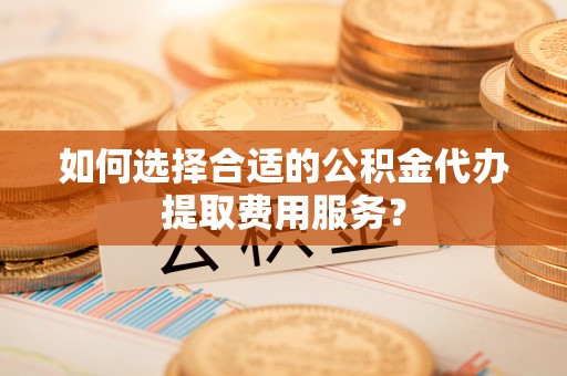太麻里如何选择合适的公积金代办提取费用服务？