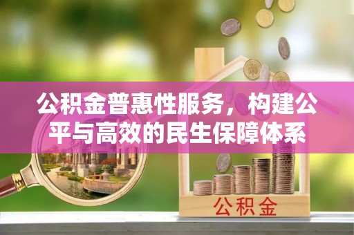 太麻里公积金普惠性服务，构建公平与高效的民生保障体系