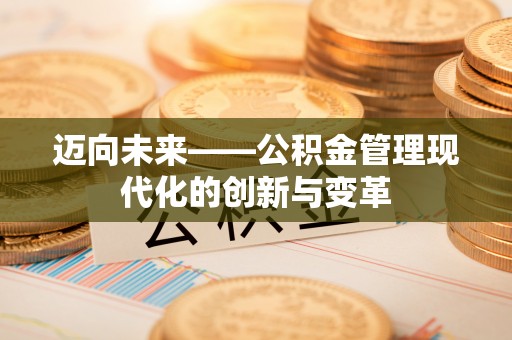 太麻里迈向未来——公积金管理现代化的创新与变革