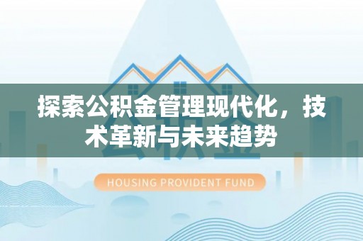 太麻里探索公积金管理现代化，技术革新与未来趋势