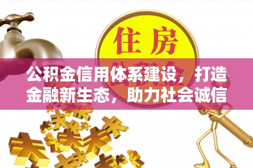 太麻里公积金信用体系建设，打造金融新生态，助力社会诚信发展