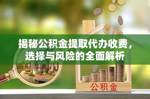 太麻里揭秘公积金提取代办收费，选择与风险的全面解析