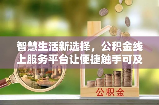 太麻里智慧生活新选择，公积金线上服务平台让便捷触手可及