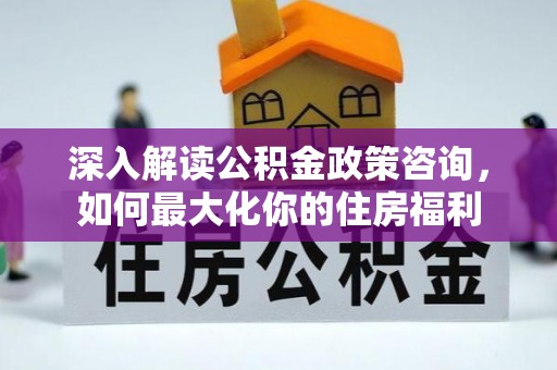 太麻里深入解读公积金政策咨询，如何最大化你的住房福利