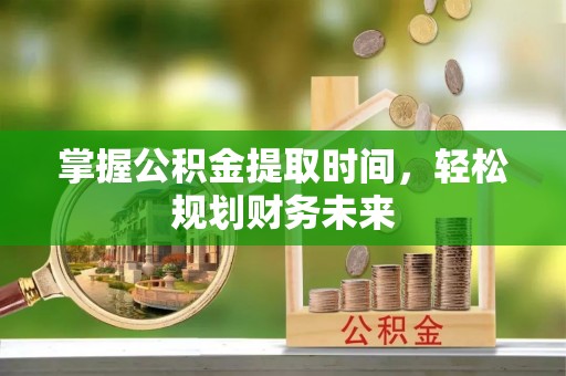太麻里掌握公积金提取时间，轻松规划财务未来