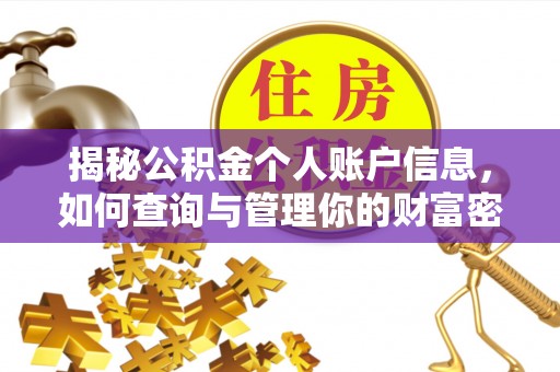 太麻里揭秘公积金个人账户信息，如何查询与管理你的财富密码
