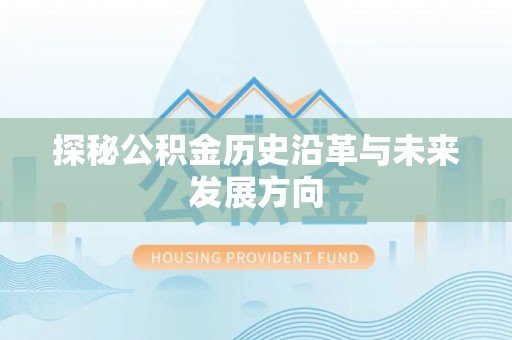 太麻里探秘公积金历史沿革与未来发展方向