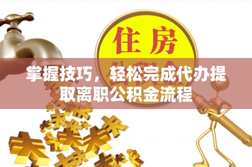 太麻里掌握技巧，轻松完成代办提取离职公积金流程