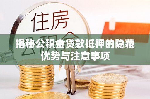 太麻里揭秘公积金贷款抵押的隐藏优势与注意事项
