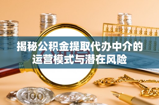 太麻里揭秘公积金提取代办中介的运营模式与潜在风险
