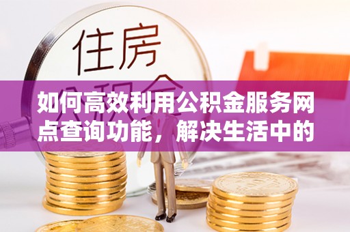 太麻里如何高效利用公积金服务网点查询功能，解决生活中的资金难题