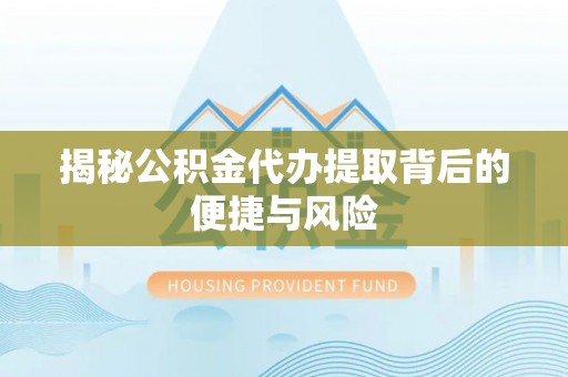太麻里揭秘公积金代办提取背后的便捷与风险