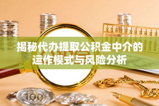 太麻里揭秘代办提取公积金中介的运作模式与风险分析