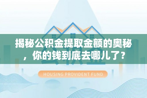 太麻里揭秘公积金提取金额的奥秘，你的钱到底去哪儿了？