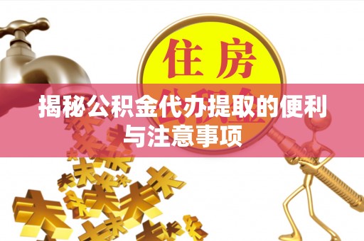 太麻里揭秘公积金代办提取的便利与注意事项