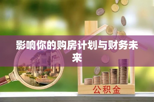 太麻里影响你的购房计划与财务未来