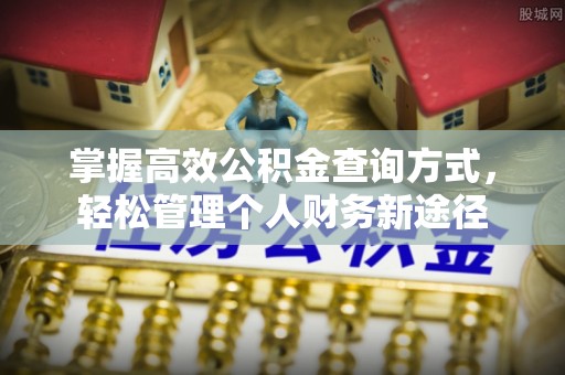 太麻里掌握高效公积金查询方式，轻松管理个人财务新途径