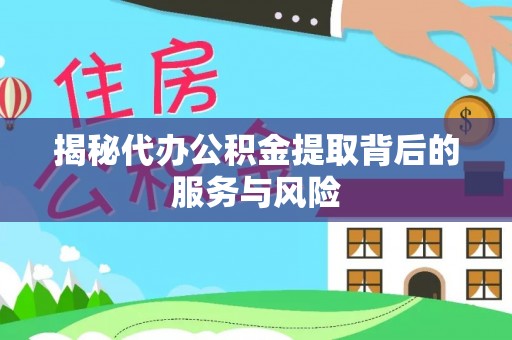 太麻里揭秘代办公积金提取背后的服务与风险