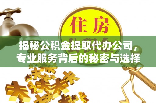 太麻里揭秘公积金提取代办公司，专业服务背后的秘密与选择指南